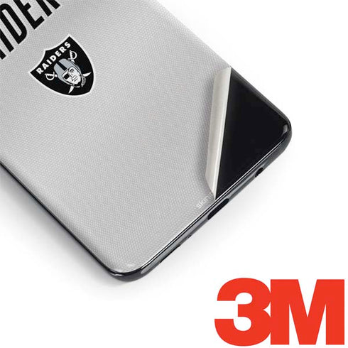 NFL Las Vegas Raiders White Striped Galaxy S9 Skin
